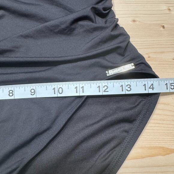 Michael Kors Swimsuit Womens S/M Black Once Piece Plunge V-Neck Cross Back Sexy - Picture 12 of 12